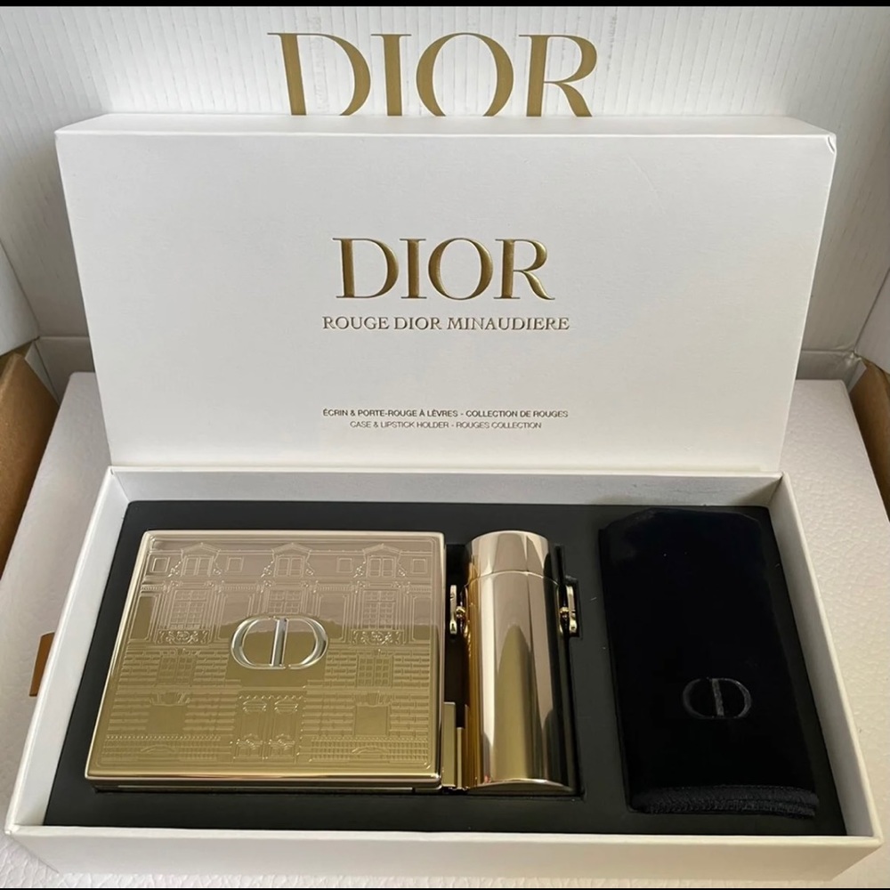 Limited addition Dior Minaudiere Gold Crossbody.
